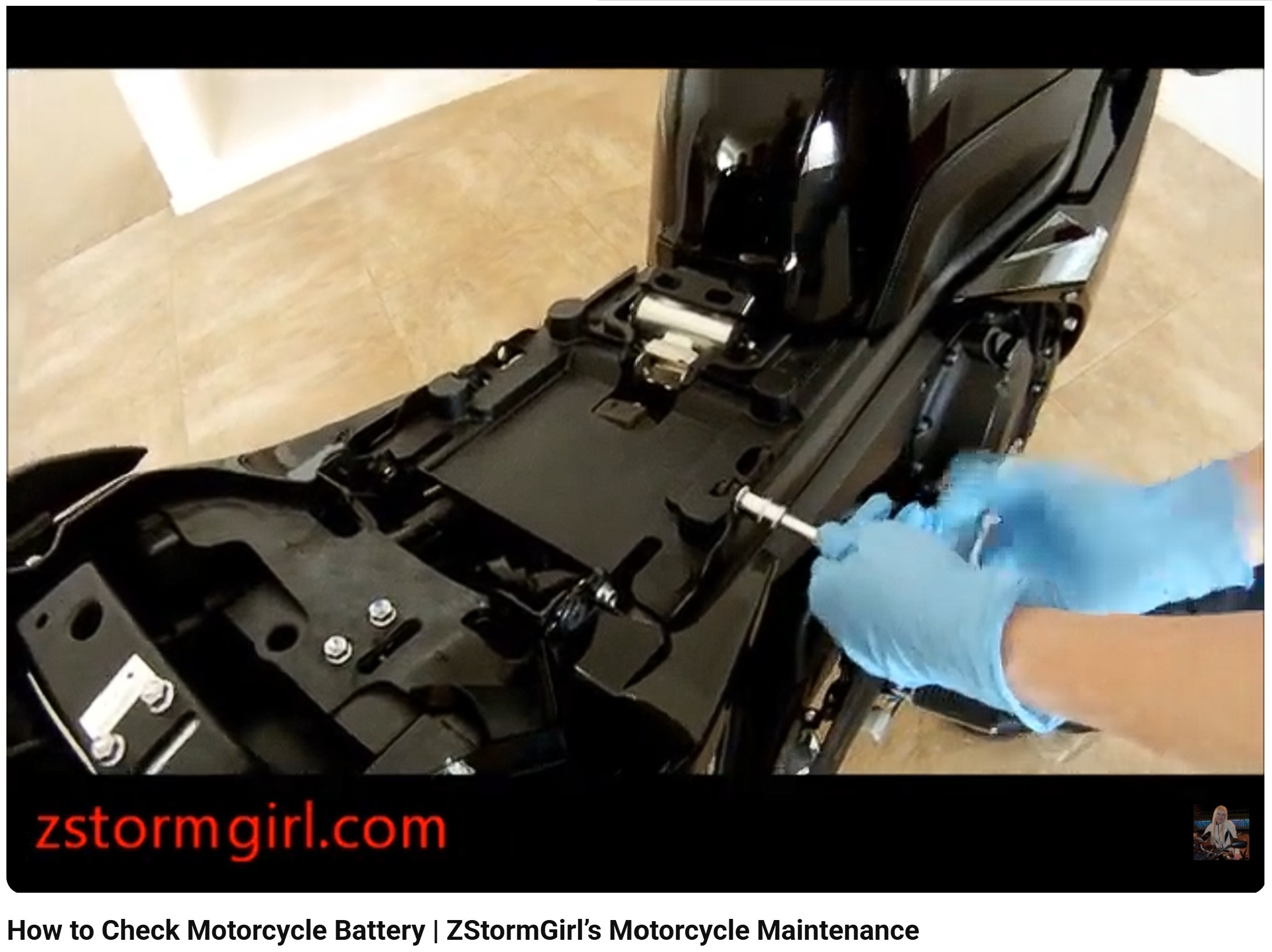 How to Check Motorcycle Battery | ZStormGirl’s Motorcycle Maintenance