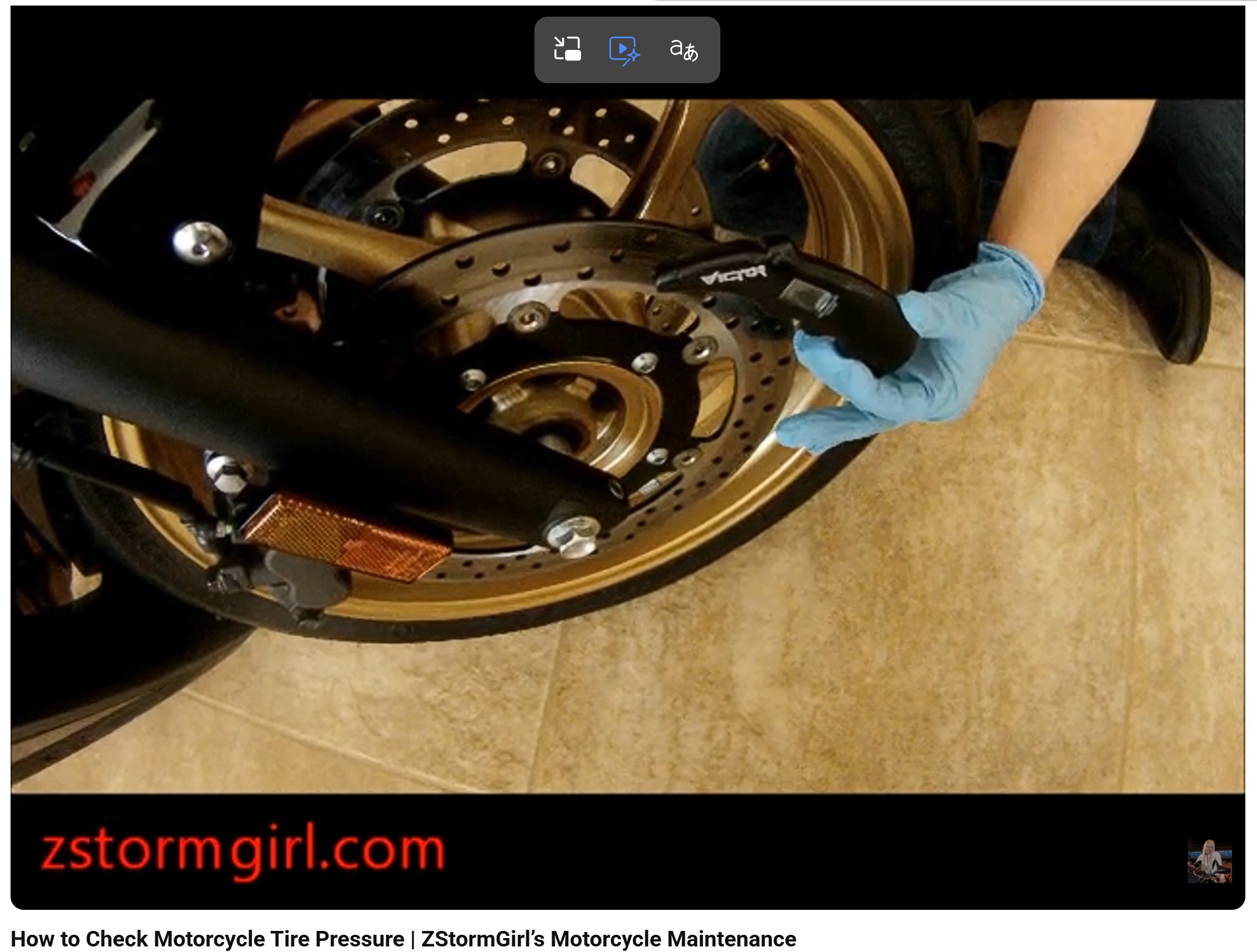 How to Check Motorcycle Tire Pressure | ZStormGirl’s Motorcycle Maintenance