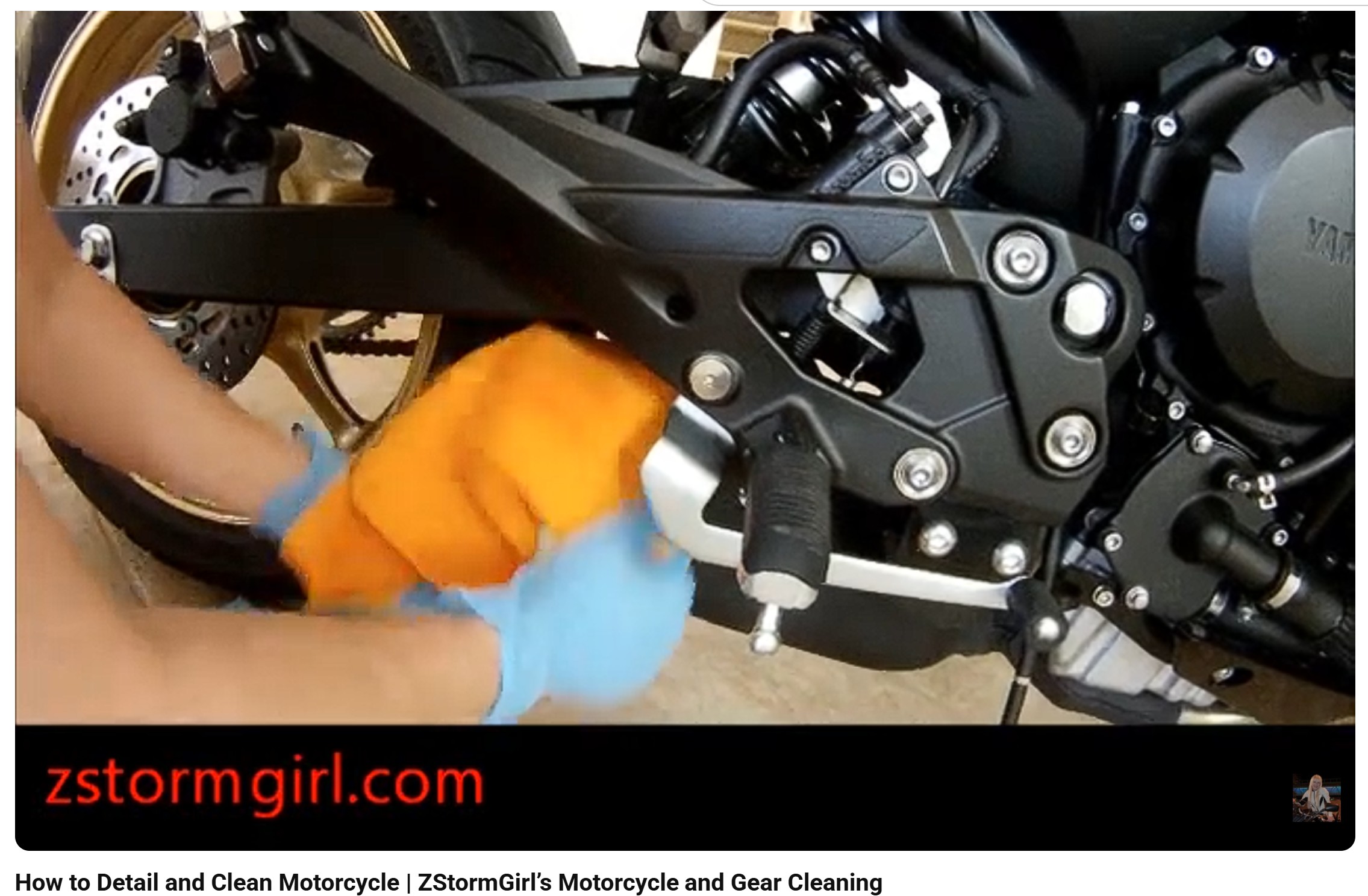 How to Detail and Clean Motorcycle | ZStormGirl’s Motorcycle and Gear Cleaning