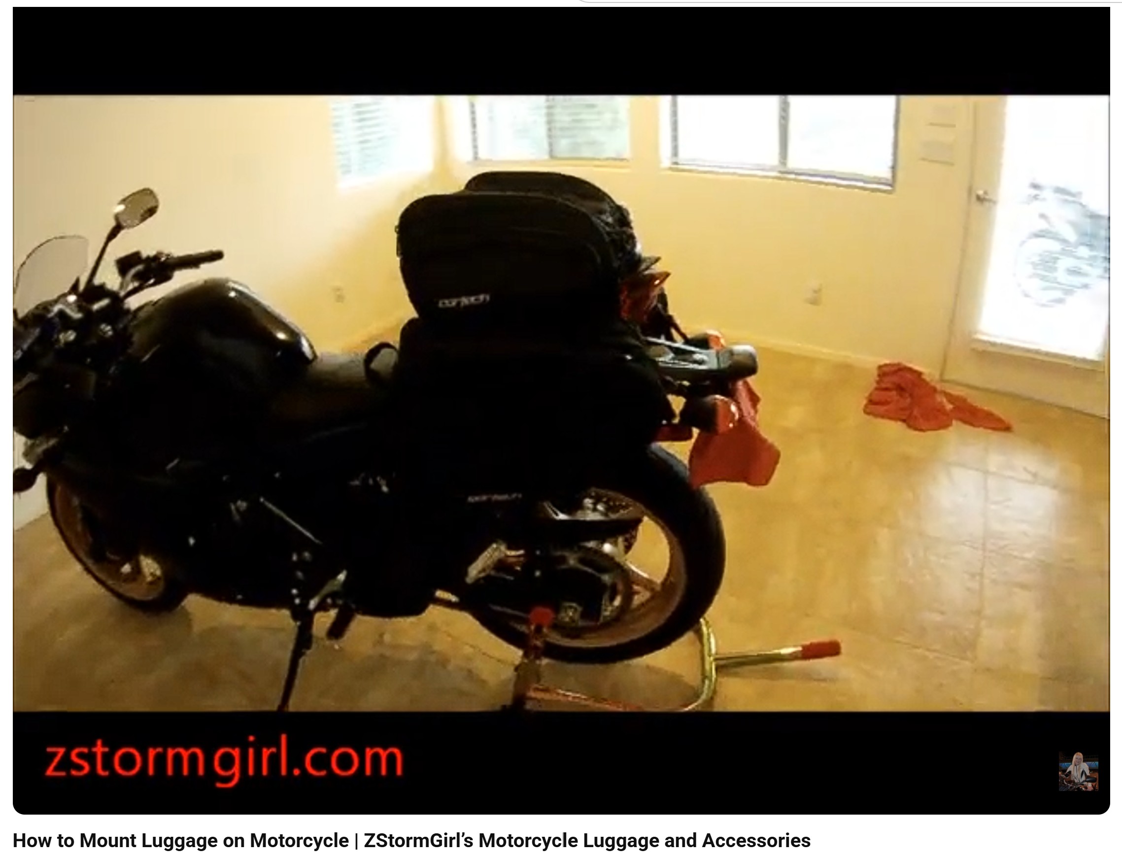 How to Mount Luggage on Motorcycle | ZStormGirl’s Motorcycle Luggage and Accessories