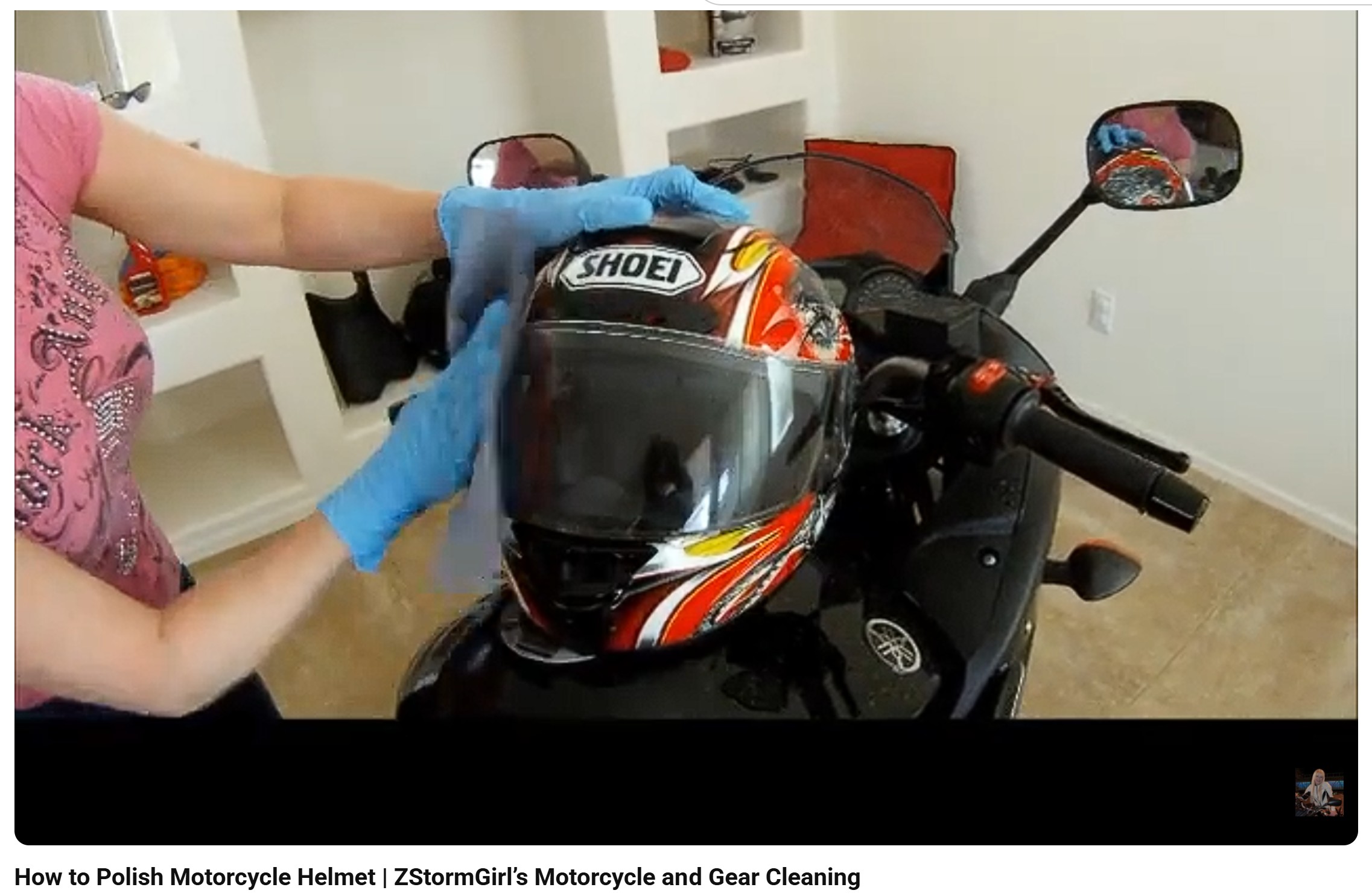 How to Polish Motorcycle Helmet | ZStormGirl’s Motorcycle and Gear Cleaning