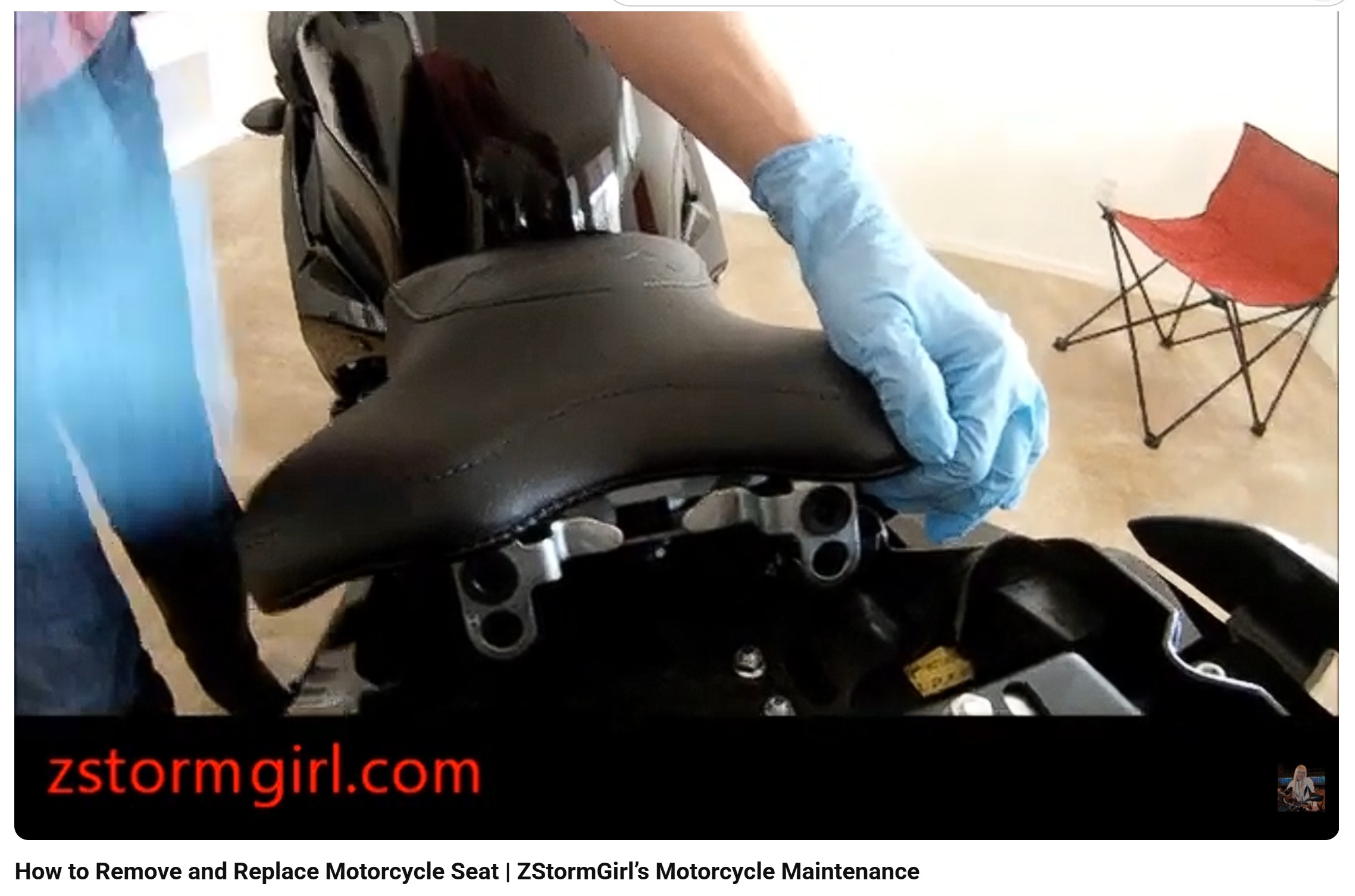 How to Remove and Replace Motorcycle Seat | ZStormGirl’s Motorcycle Maintenance