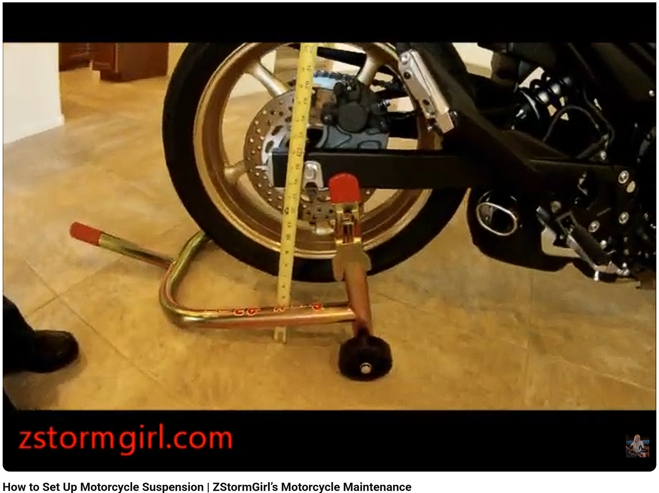 How to Set Up Motorcycle Suspension | ZStormGirl’s Motorcycle Maintenance
