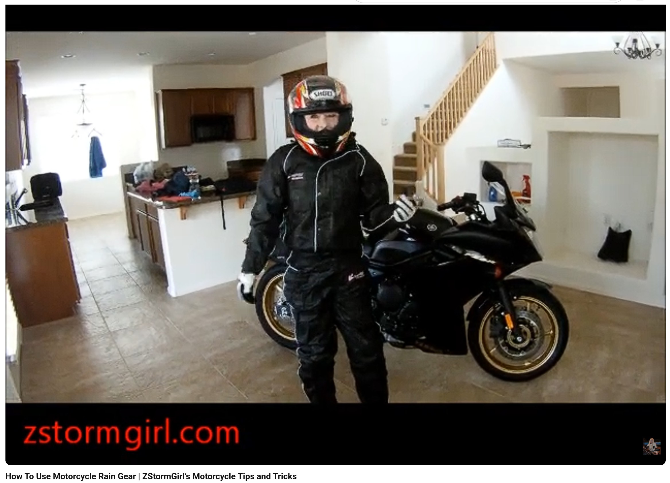 How To Use Motorcycle Rain Gear | ZStormGirl's Motorcycle Gear and Apparel Essentials