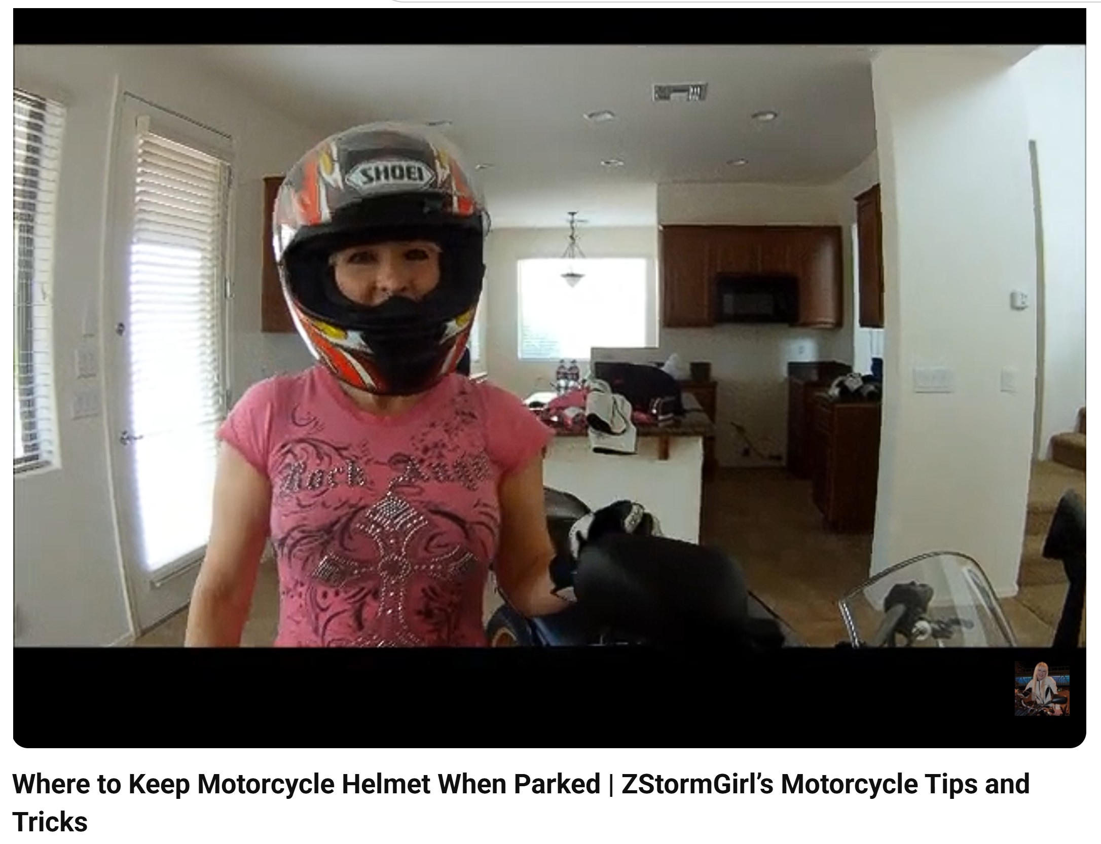 Where to Keep Motorcycle Helmet When Parked | ZStormGirl’s Motorcycle Tips and Tricks
